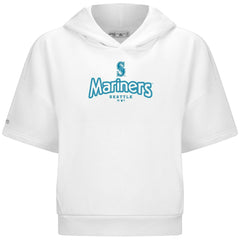 Seattle Mariners Levelwear Women's Amber Short Sleeve Cornerstone Hoodie | MLB Sale