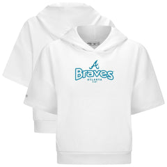 Atlanta Braves Levelwear Women's Amber Short Sleeve Cornerstone Hoodie | MLB Discount