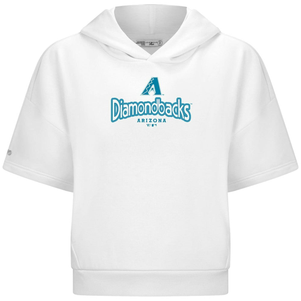 Arizona Diamondbacks Levelwear Women's Amber Short Sleeve Cornerstone Hoodie | MLB Outlet