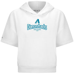 Arizona Diamondbacks Levelwear Women's Amber Short Sleeve Cornerstone Hoodie | MLB Outlet