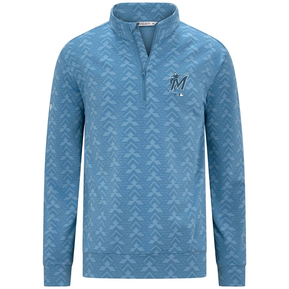Miami Marlins Levelwear Chameleon Quarter-Zip Pullover | MLB Discount