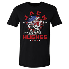 Jack Hughes US Men's Hockey 500 Level Flag T-Shirt For Sale