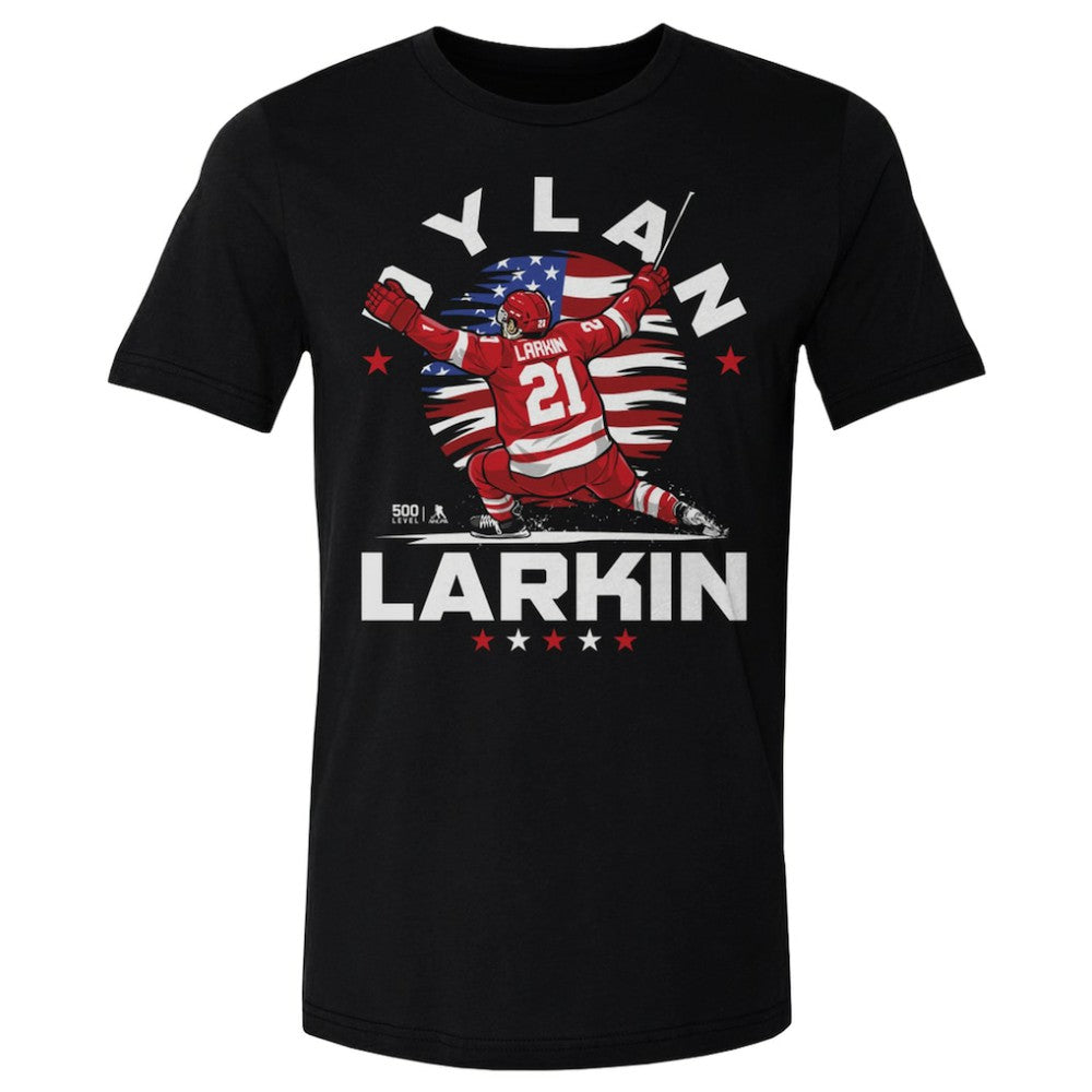 Dylan Larkin US Men's Hockey 500 Level Flag T-Shirt Outlet