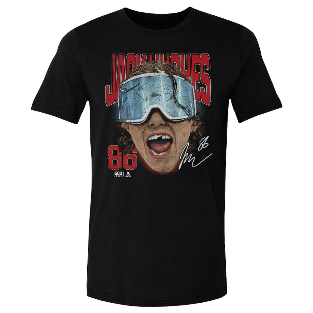 Jack Hughes US Men's Hockey 500 Level Goggles T-Shirt Online