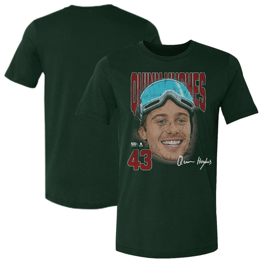 Quinn Hughes US Men's Hockey 500 Level Goggles T-Shirt Sale