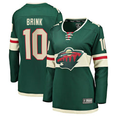 Bobby Brink Minnesota Wild Fanatics Women's Home Breakaway Jersey On Sale