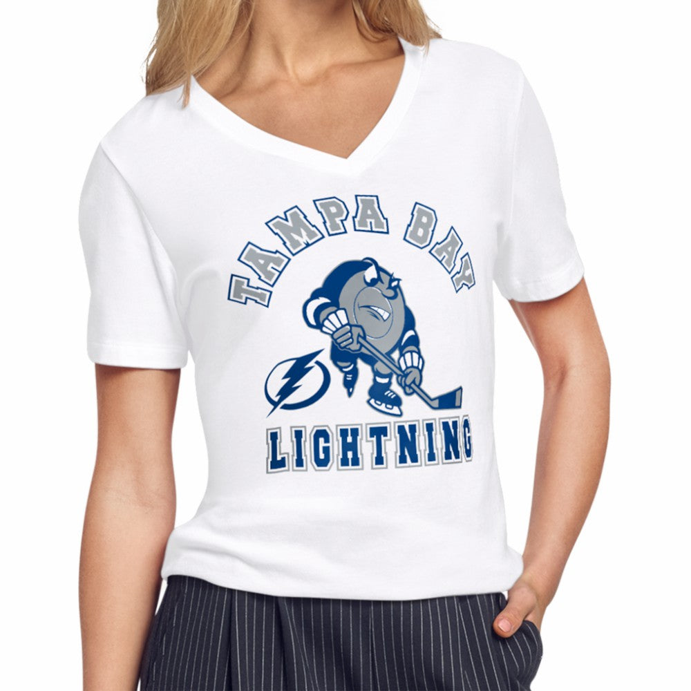 Tampa Bay Lightning Starter Women's Tough Puck T-Shirt On Sale