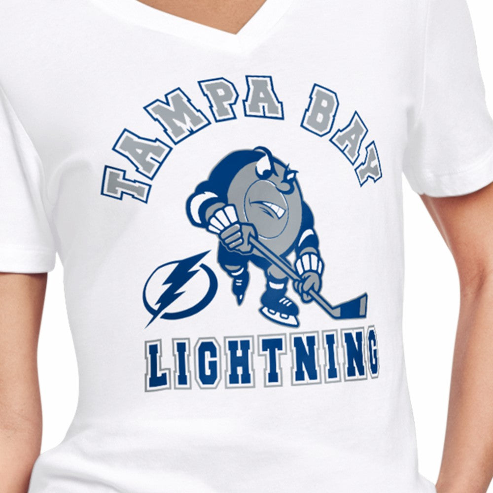 Tampa Bay Lightning Starter Women's Tough Puck T-Shirt On Sale