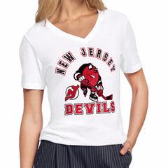 New Jersey Devils Starter Women's Tough Puck T-Shirt Outlet
