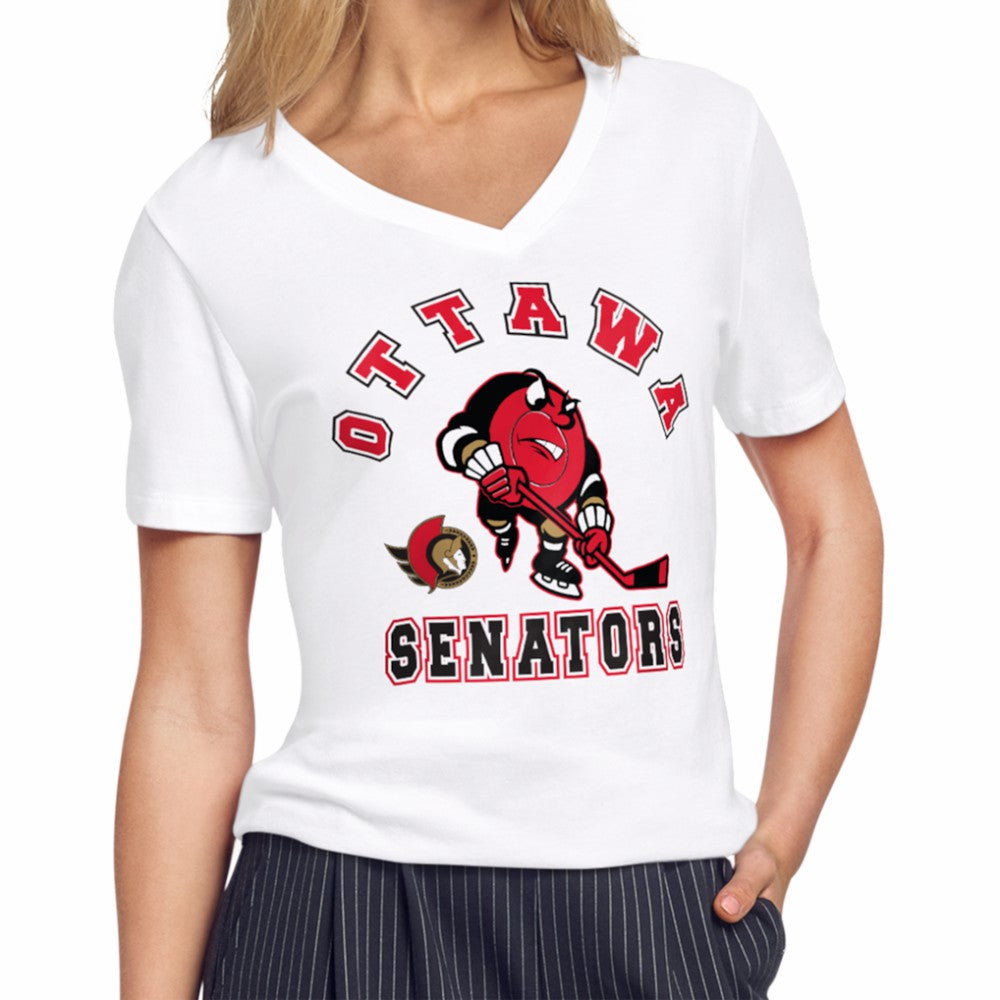 Ottawa Senators Starter Women's Tough Puck T-Shirt Outlet