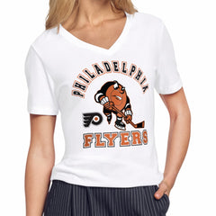 Philadelphia Flyers Starter Women's Tough Puck T-Shirt For Sale