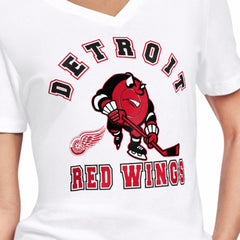 Detroit Red Wings Starter Women's Tough Puck T-Shirt Outlet