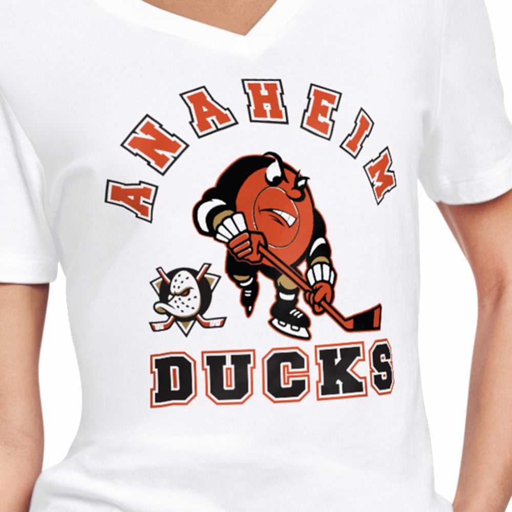 Anaheim Ducks Starter Women's Tough Puck T-Shirt Outlet