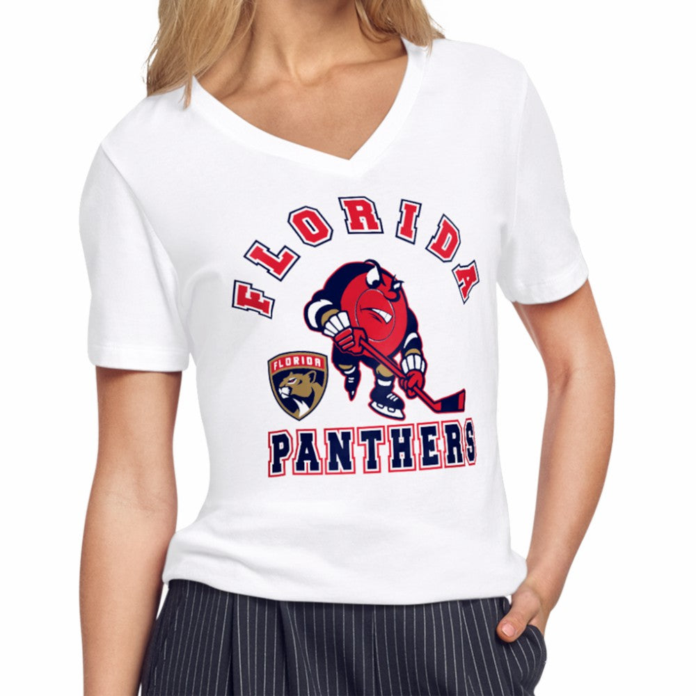 Florida Panthers Starter Women's Tough Puck T-Shirt Outlet