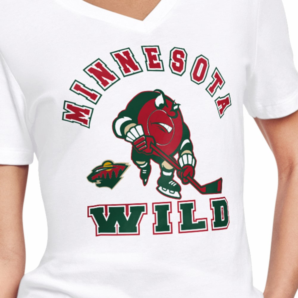 Minnesota Wild Starter Women's Tough Puck T-Shirt Sale