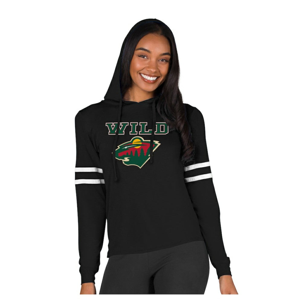 Minnesota Wild Concepts Sport Women's Marathon Long-Sleeve Hooded T-Shirt Discount