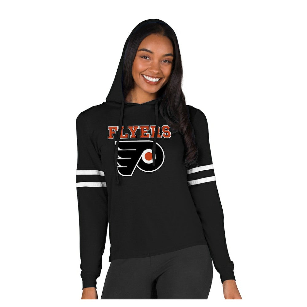 Philadelphia Flyers Concepts Sport Women's Marathon Long-Sleeve Hooded T-Shirt Outlet