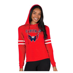 Washington Capitals Concepts Sport Women's Marathon Long-Sleeve Hooded T-Shirt For Sale