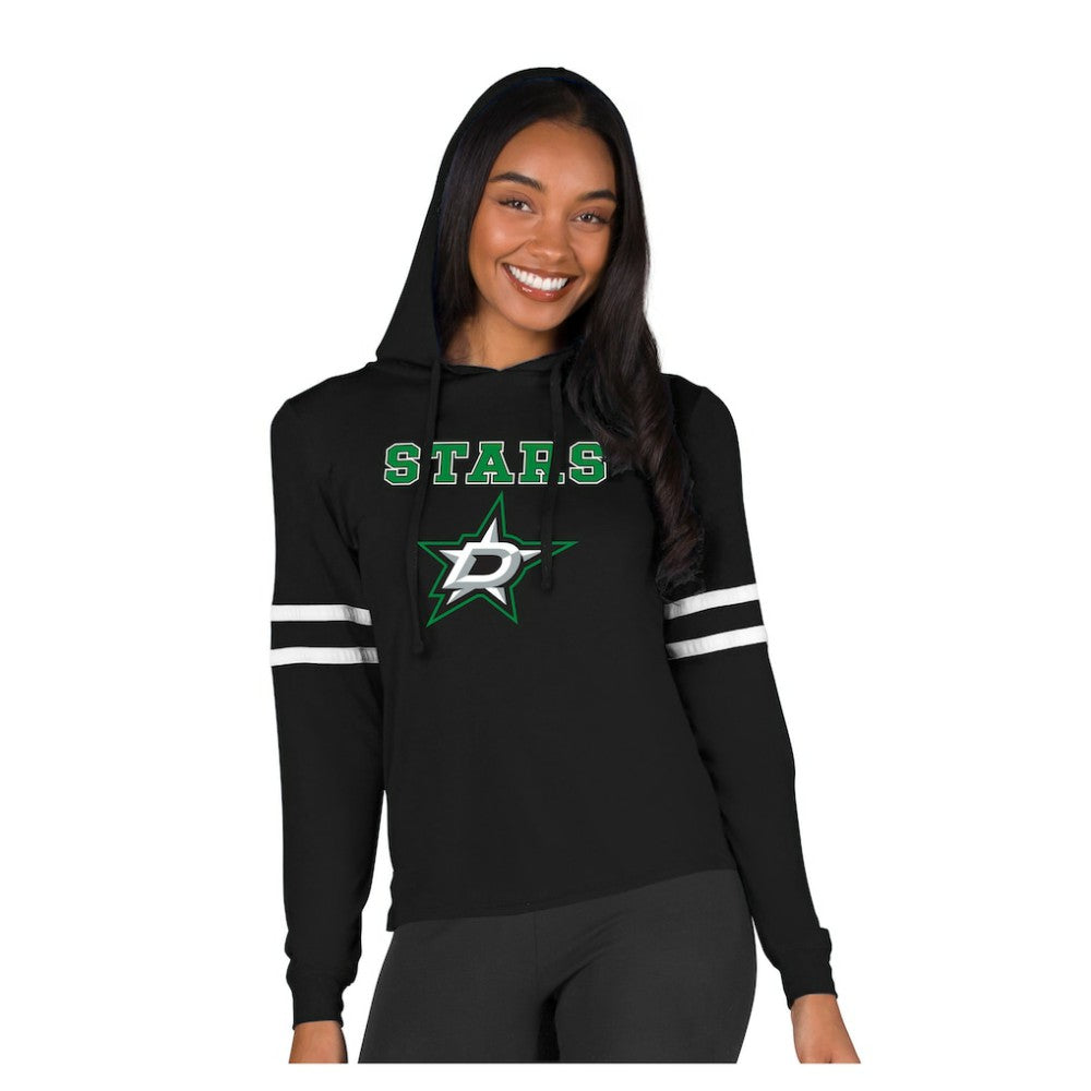 Dallas Stars Concepts Sport Women's Marathon Long-Sleeve Hooded T-Shirt Discount