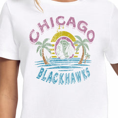 Chicago Blackhawks Starter Women's Tonal Beach T-Shirt Online