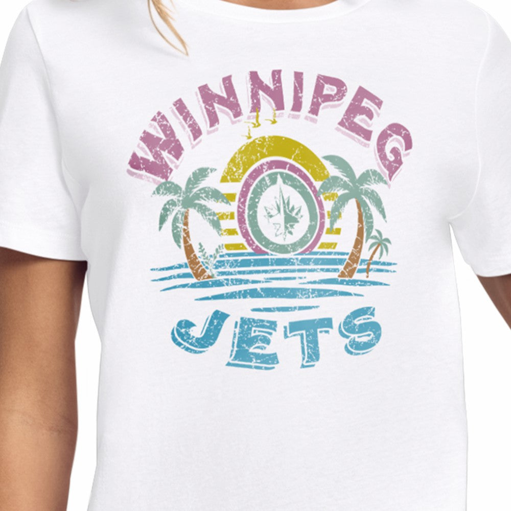 Winnipeg Jets Starter Women's Tonal Beach T-Shirt For Sale