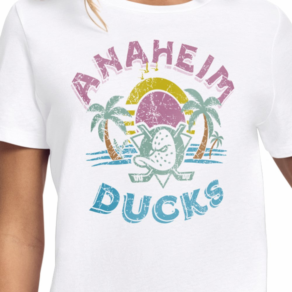 Anaheim Ducks Starter Women's Tonal Beach T-Shirt Online