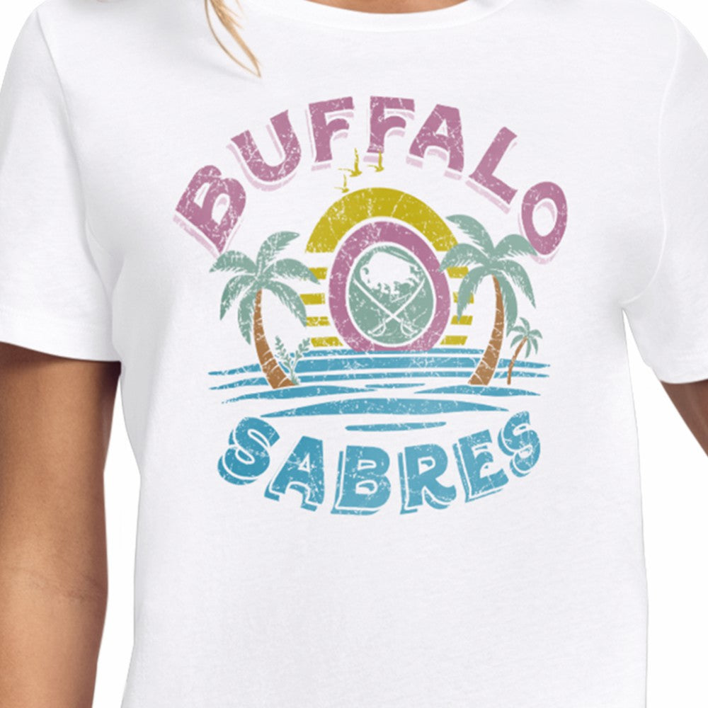Buffalo Sabres Starter Women's Tonal Beach T-Shirt Discount