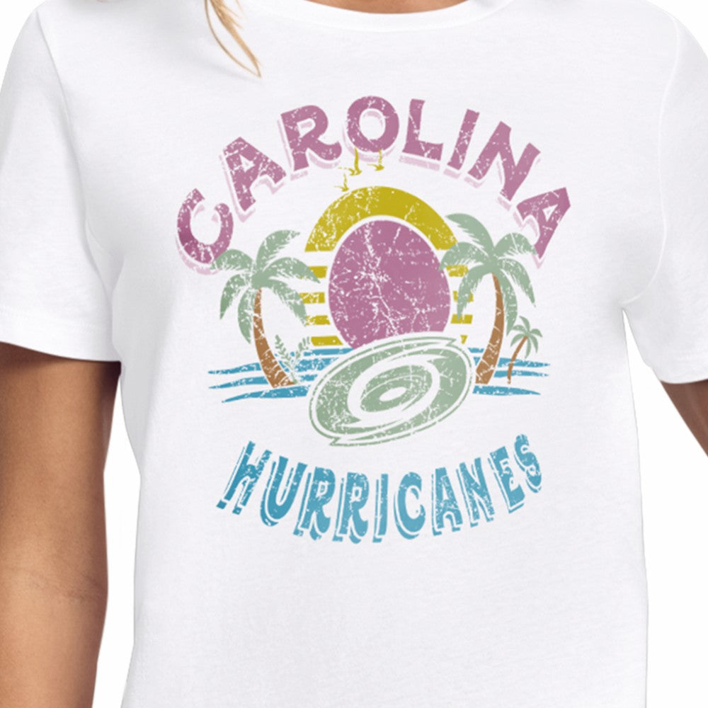 Carolina Hurricanes Starter Women's Tonal Beach T-Shirt Sale