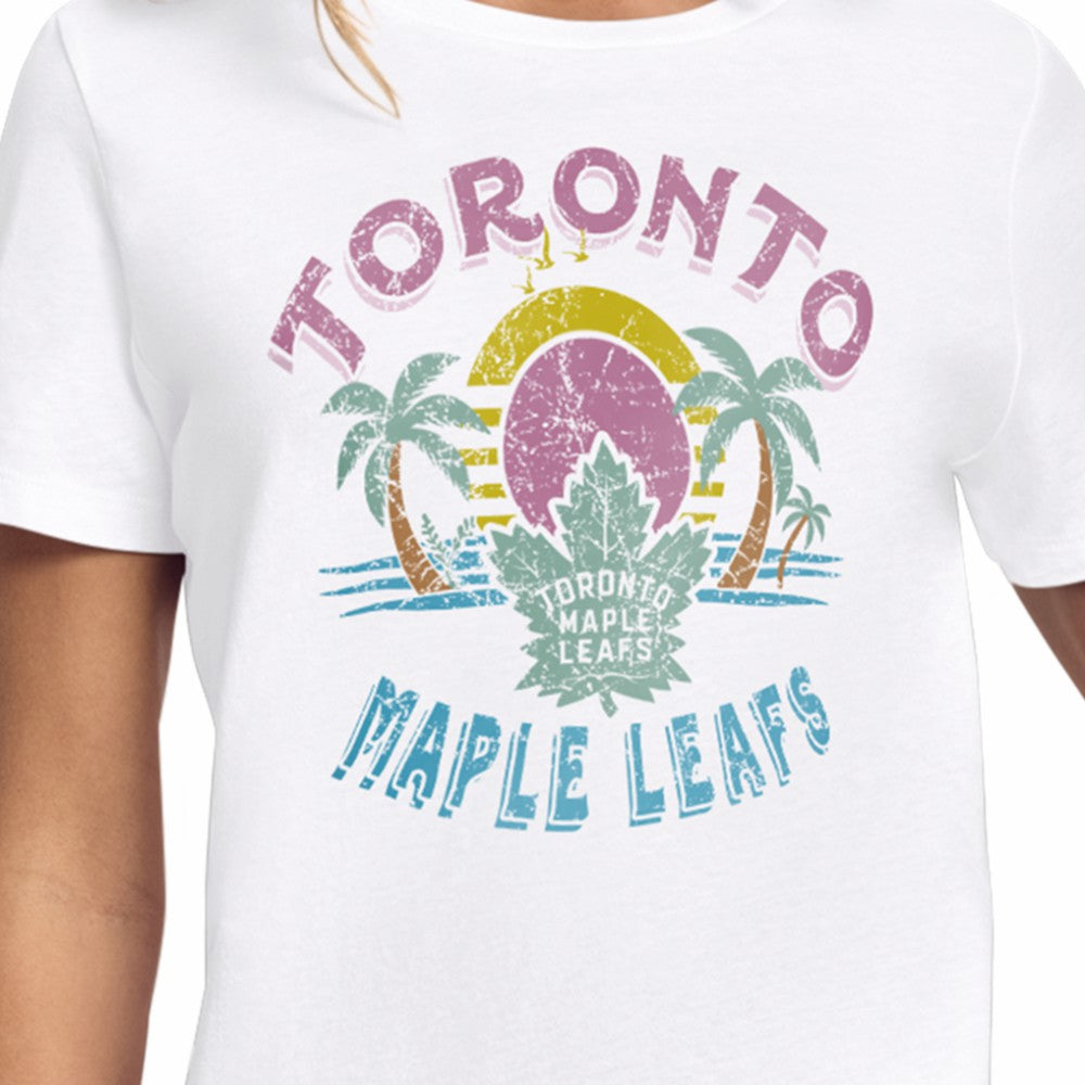 Toronto Maple Leafs Starter Women's Tonal Beach T-Shirt For Sale