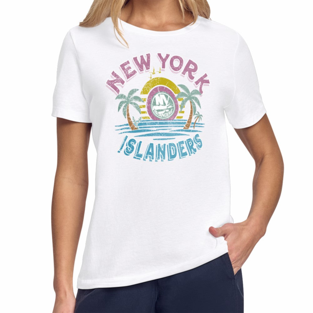New York Islanders Starter Women's Tonal Beach T-Shirt Outlet