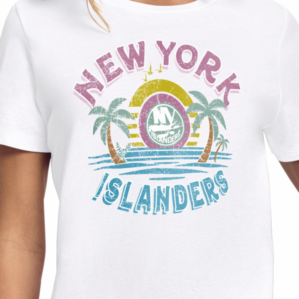 New York Islanders Starter Women's Tonal Beach T-Shirt Outlet