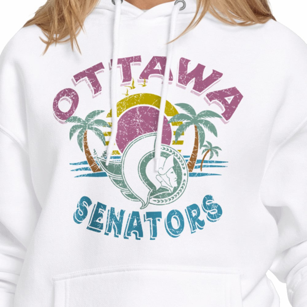 Ottawa Senators Starter Women's Tonal Beach Hoodie On Sale