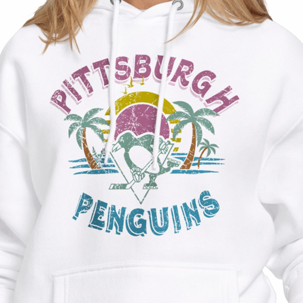 Pittsburgh Penguins Starter Women's Tonal Beach Hoodie Outlet