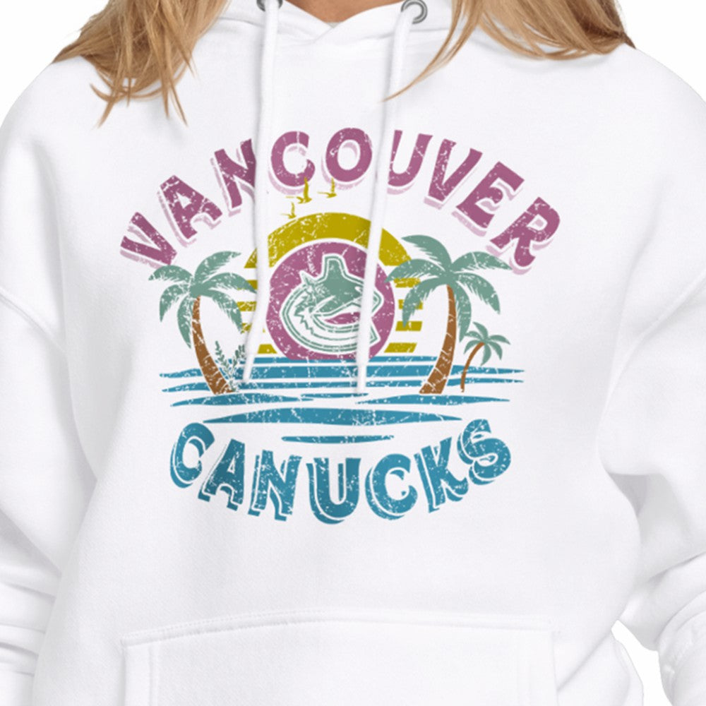 Vancouver Canucks Starter Women's Tonal Beach Hoodie Sale