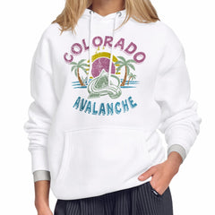 Colorado Avalanche Starter Women's Tonal Beach Hoodie Discount