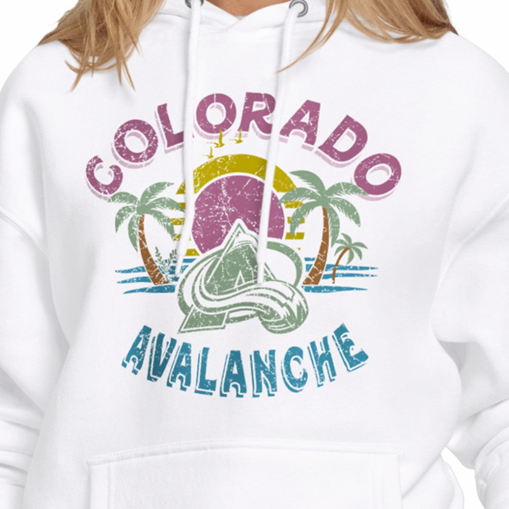 Colorado Avalanche Starter Women's Tonal Beach Hoodie Discount