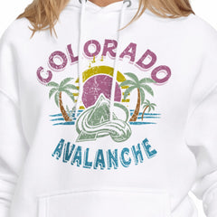 Colorado Avalanche Starter Women's Tonal Beach Hoodie Discount