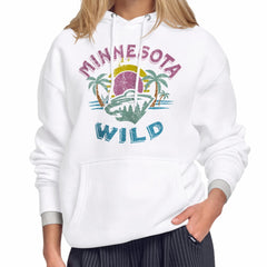 Minnesota Wild Starter Women's Tonal Beach Hoodie Outlet
