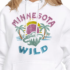 Minnesota Wild Starter Women's Tonal Beach Hoodie Outlet