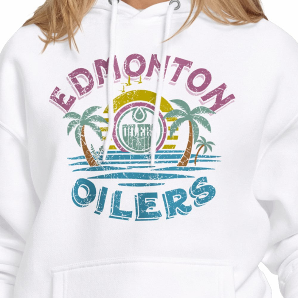 Edmonton Oilers Starter Women's Tonal Beach Hoodie Online