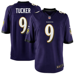 Baltimore Ravens Nike Justin Tucker  Youth Game Jersey