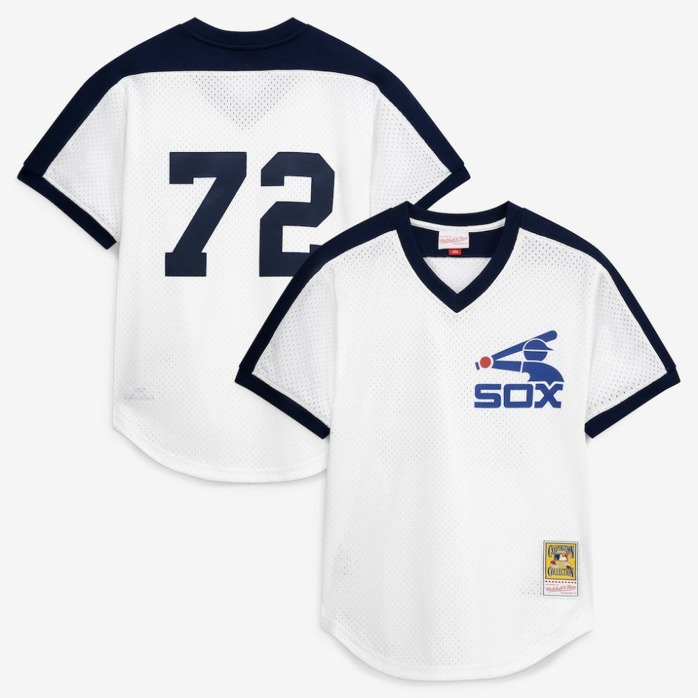 Carlton Fisk Chicago White Sox Mitchell & Ness Authentic Batting Practice Jersey | MLB For sale