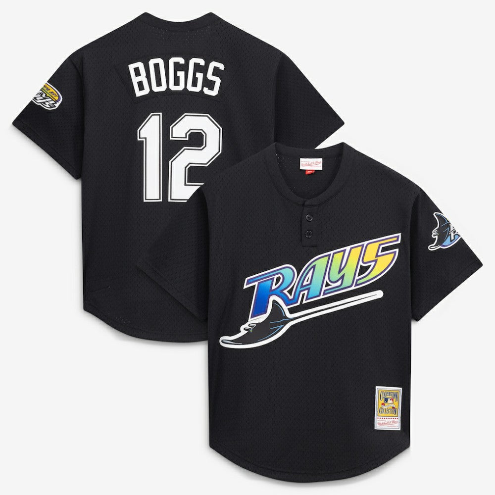 Wade Boggs Tampa Bay Rays Mitchell & Ness Authentic Batting Practice Jersey | MLB New