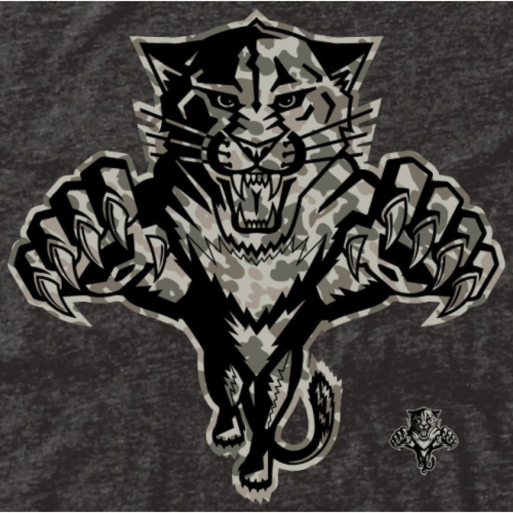 Men's Florida Panthers Black Rink Warrior Tri-Blend T-Shirt Discount