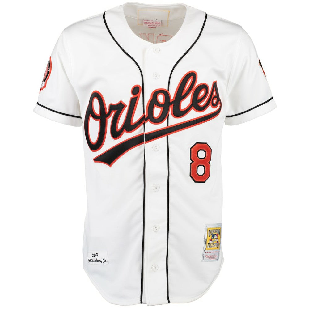 Cal Ripken Baltimore Orioles Mitchell & Ness Home Authentic Jersey | MLB Outlet