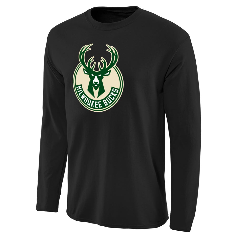 Milwaukee Bucks Primary Logo II Long Sleeve T-Shirt On Sale