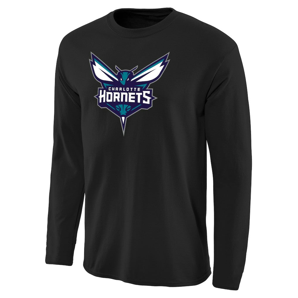 Charlotte Hornets Primary Logo Long Sleeve T-Shirt Discount