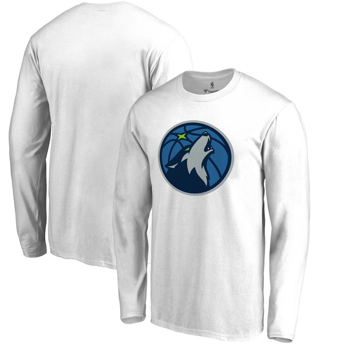 Minnesota Timberwolves Primary Logo Long Sleeve T-Shirt On Sale