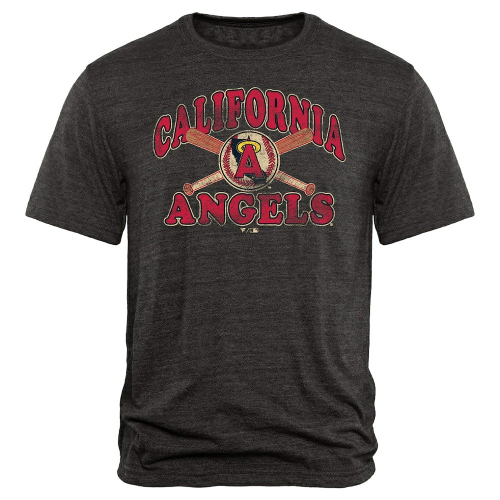 Los Angeles Angels Cooperstown Bats Tri-Blend T-Shirt | MLB Discount