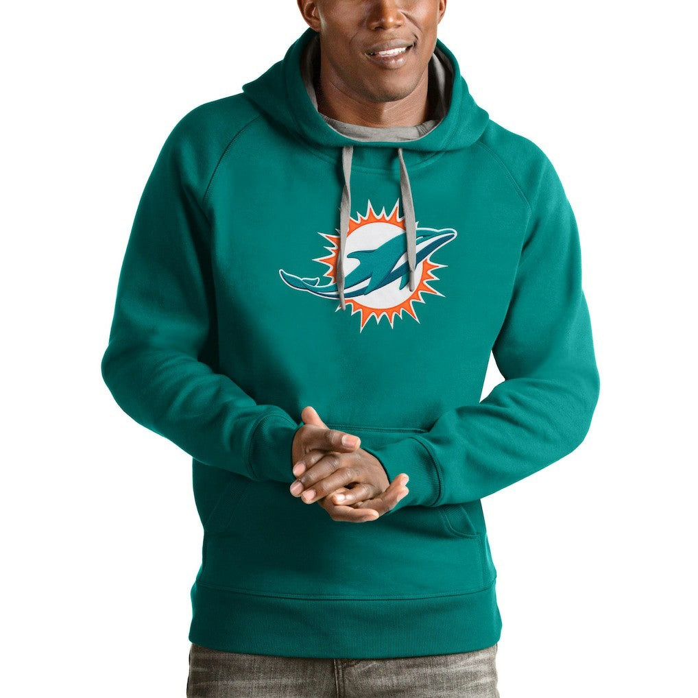 Miami Dolphins  Antigua Victory Pullover Hoodie